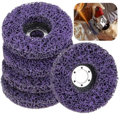 Purple Wheels For Stripping, Scaling, Rust Remover, Paint, And Removing Oxidation, Discs For Grinder Nylon Fiber Angle Strip, Wheels Stripper Paint, Pcs 5, Discs Grinding