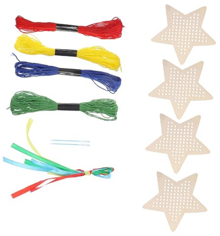 GRADENEVE 1satz Holz-stickbuchmarken Für Diy-kreuzstich-lesezeichen Geeignet Für Handarbeiten Und Dekoration Kreative Holzornamente Für Junge Künstler Und Diy-enthusiasten