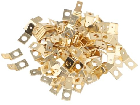 100 Stück Schnellverbinder für Männliche und Weibliche Kabelschuhe, Nicht Isoliert, Lötfreie Adapter, Schnelltrennverbinder, 10 Bolzen, 1/4 Zoll Männlicher Spaten,