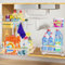 homicozy 2 Piezas Organizador bajo Fregadero, 2 Niveles Metal Extraíble Organizador de Cocina con 8 ganchos y 2 tazas, Altura Ajustable Estante para debajo del fregadero para Baño, Armario(Blanco)