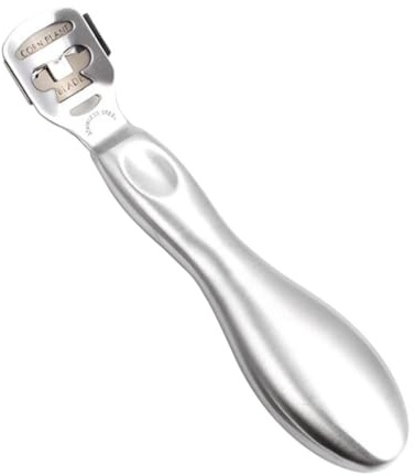 Beaupretty 1pezzi Rasoio per Calli ai Piedi in Acciaio Inox per Rimuovere Cuticole e Dura Calli ai Piedi Non Arrugginisce Durevole e Semplice da Usare