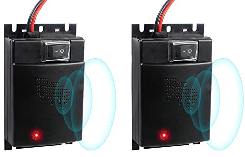 2X Ahuyentador de Animales Martas para Coche, Repelentes de plagas ultrasónicos para automóviles trampas para Topos, Anti Ratas, murcielagos, salamanquesas, Gatos montés