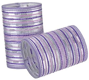OFFIGAM 2piezas Cabello Rizadores De Pelo Herramienta De Peinado Agarre Automático Morado Para Uso Doméstico Rodillos De Sujeción Autoagarre Rodillos Cabello