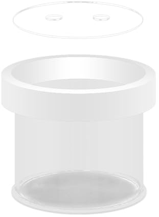 DXEHSEUY Flytande fisk avelslåda rund isoleringslåda för clownfisk betta babyfisk 12 cm x 10 cm transparent 12 x 10 cm