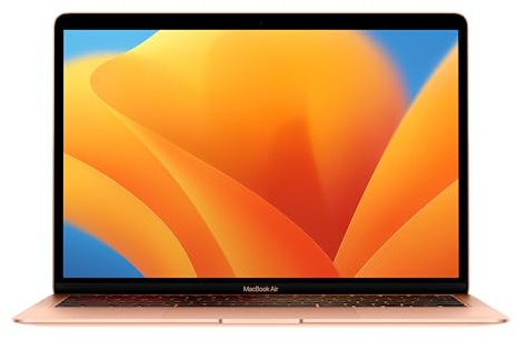 Apple Macbook Air 13 con M1 CPU 8 core e GPU 8 core(13-pollici,16GB di RAM,1TB di Memoria SSD)(QWERTY Italiano) Oro(Ricondizionato)