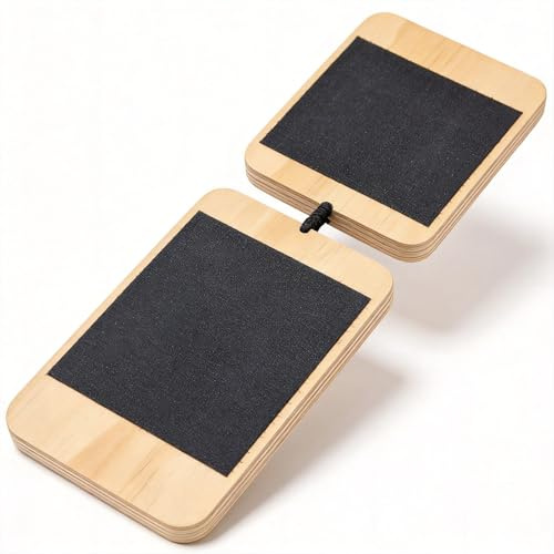 Icetop Foot Balance Board, Wooden Balance Board Non-Slip Surface for Home | Athletic Performance Portable Wobble Board for Exercise