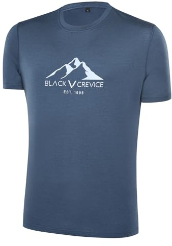 Black Crevice Herren Merino T-Shirt