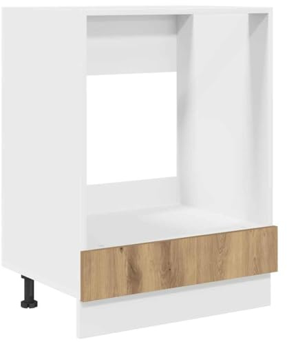 CIOURSTO Hängskåp - Konstruerat trä, Gott Om Förvaring, Modernt Köksskåp, Hållbart Verktyg, Rektangulär Design, Smarta Lösningar för (60 x 46 x 81,5 cm 1x ugnsskåp 60 cm)