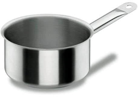 LACOR 50218 - Cazo Recto Chef Classic 18cm Acero Inoxidable - Profesional | En acero inoxidable, para salsas, leche y raciones pequeñas; ideal para cocina profesional y uso diario en casa