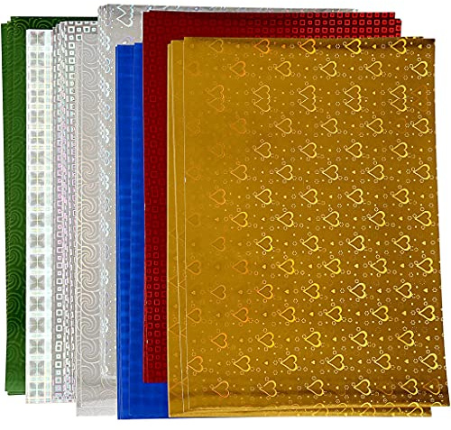 Papel holográfico, A4 210x297 mm, 120 gr, 80hojas surtidas