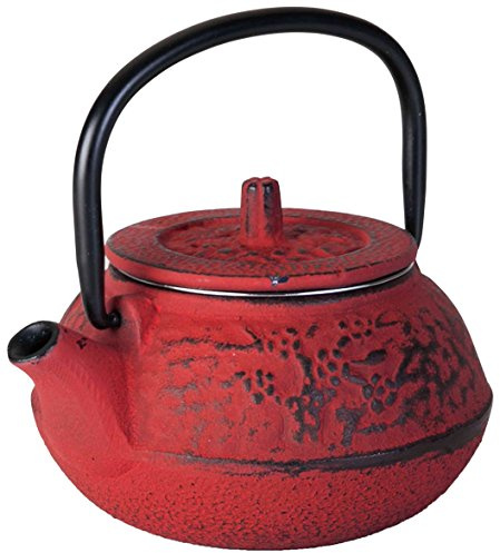 LACOR - Tetera, Hierro Fundido, Rojo, 0.25 l - Uso Profesional y Doméstico | En hierro robusto, para un uso práctico y profesional en cocina; con 25 L de capacidad, práctico y fácil de guardar
