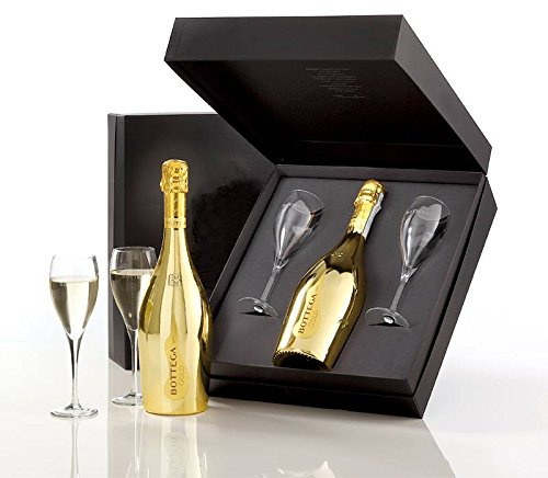 Bottega Gold Prosecco Glass Gift Pack 75cl