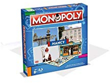Winning Moves - Monopoly Nancy – Gesellschaftsspiel – Brettspiel – Edition Städte und Regionen – 2 bis 6 Spieler – französische Version