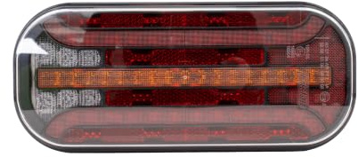 FRISTOM Fanale posteriore a LED FT-230 6 funzioni 12-36V per rimorchio e veicoli camion indicatore di direzione dinamico luce di stop fendinebbia riflettore