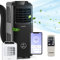 Klarstein Climatiseur mobile, 4 en 1 pour la maison et bureau, mode nuit, application smartphone, déshumidificateur, petit à faible conso, 9000 BTU, Noir