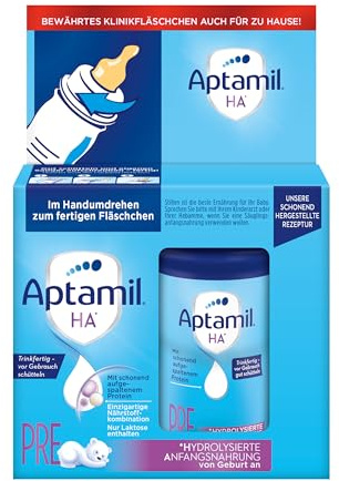 Aptamil PRE HA Anfangsnahrung – 4x2x90ml – Trinkfertig – Ab dem 6. Monat
