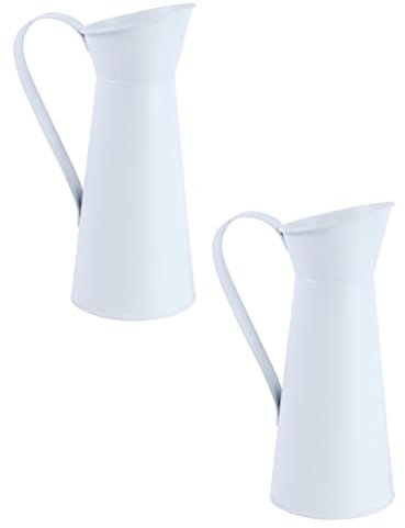 TOPBATHY 2pièces Vase à Métallique De Décor Élégant pour Maison Pot à Sec Dimensions Diamètre Base Style Européen