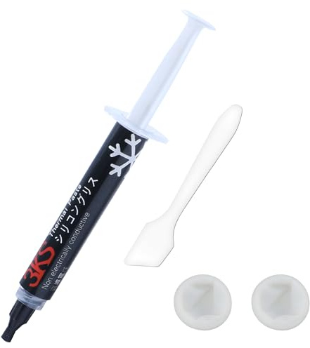 3KS Thermal Paste CPU 10g, 12.8W Thermal Compound Tape Tool, Pasta Termica para Procesador for All Coolers CPU GPU IC Processor, Carbon Based High Performance, Non-Conductive