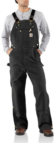 Carhartt Salopette da uomo a forma di anatra, nero, 42W x 32L
