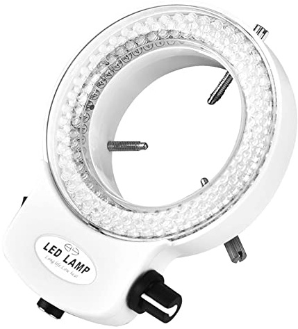 Lampe Annulaire LED 144 pour Microscope Stéréo, Éclairage Réglable, Blanc, pour Réparation de Bijoux