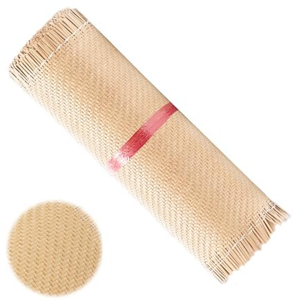 Wiener Geflecht,60cmx 200cm Wiener Geflecht Meterware PE Plastik Wasserdicht Rattan Geflecht Cane Webbing Rattan Roll Wiener Geflecht Schranktür Für Kunsthandwerk,DIY Rattan Möbel(15.7 W*3.2ft L/40*1