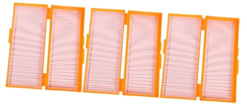 Gatuida 3-teilige Box Breite Anwendung Aufbewahrungsbox Für Mikroskopobjektträger Abs-material Ordentlicher Objektträgerhalter Für Das Schullabor