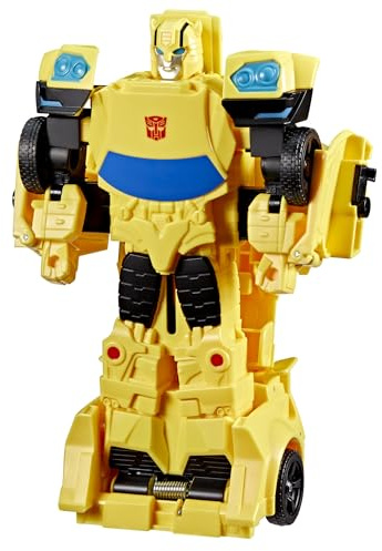 Transformers Smash Changers Bumblebee Action-Figur, lässt Sich vom Roboterspielzeug in EIN Spielzeugauto verwandeln, ab 6 Jahren