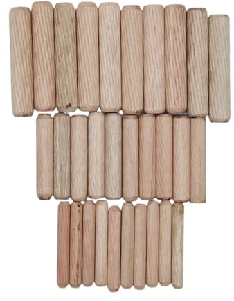 Holzdübel 300-teiliges Stifte-Set M6 M8 M10 aus Holz, Dübelstangen-Set, konische Hartholzdübel for die Reparatur und Befestigung von Möbeln im Kunsthandwerk