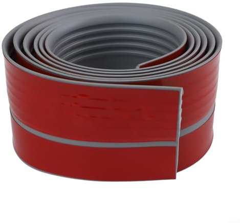 BlesConi Rouleau de plinthe flexible de 3 m, protection antidérapante pour bord d'escalier, installation facile pour une utilisation en intérieur/extérieur (gris, 3 m)