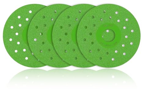 Ztolbriy 4PCS Diamond Chamfered Saw Blades – 1mm Ultra-Thin Grinding Discs for Angle Grinders | Tile, Marble, Glass, Granite Cutting & Polishing Wheels