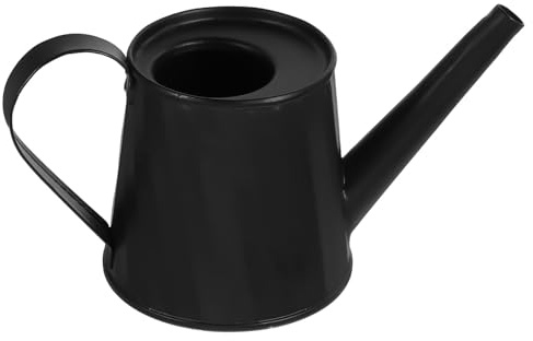 Arrosoir à Plantes pour Succulentes et Bonsaï en Fer Galvanisé Noir | Petit Format Portable, Poignée Pratique, Forme Décorative, Usage Maison et Bureau, Pièce Artistique Charmante
