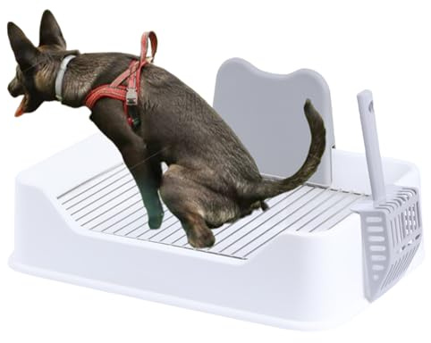 Urinoir pour chiens en intérieur, toilettes d'entraînement portable et amovible pour faire du pipi en extérieur, bureau, salon, balcon, appartement, voyage, terrasse petits chiens