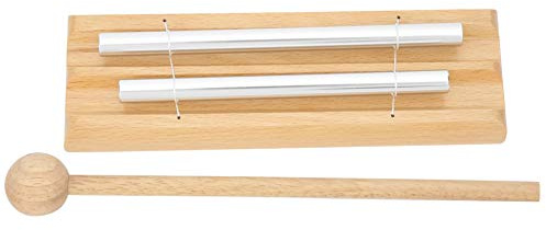 HPZIHUIT Tabletop Chimes Kinder Musikspielzeug 2-poliges pädagogisches Schlaginstrument + Schlägel