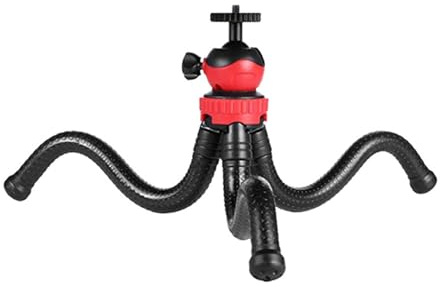 Trípode flexible grande y flexible con rotación de 360 grados para cámara réflex digital, smartphone y soporte flexible de transmisión en vivo para cámara