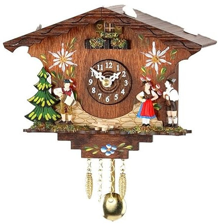 ISDD Cuckoo Clocks - Orologio a cucù della Foresta Nera, batteria inclusa