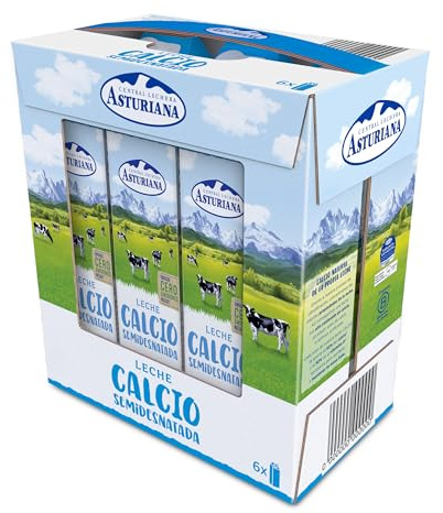 CLA Leche Semidesnatada rica en Calcio Pack 6x1L