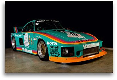Premium Textil-Leinwand 45 x 30 cm Quer-Format Racing Legend: The Porsche 635 K2 | Wandbild, HD-Bild auf Keilrahmen, Fertigbild auf hochwertigem Vlies, Leinwanddruck von Stefan Bau