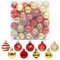 Adornos para árbol de Navidad,50pcs 4cm Resistente a Las roturas, Adornos para el árbol de Navidad para Vacaciones de la Boda de la decoración de la Fiesta Grande Bola Colgante