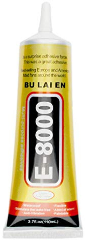 Misis E8000 Liquide Colle Super Multiusages 50 ml - Bijoux, Artisanat, Cristal, Strass, DIY, Téléphone Mobile, Écran Verre, Nail - Reliable