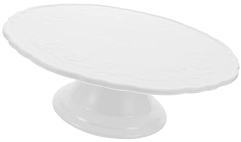 Alipis Alzata Rotonda Per Torte in Ceramica Vassoio Per Dessert e Piedistallo Per Matrimoni Feste Di Compleanno Alzata Per Cupcake Base Piatta e Ampia Facile Da Pulire e Stabile Per Espos