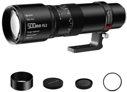 TArtisan 500mm F6.3 Super téléobjectif à focale manuelle plein format pour Sony E-Mount appareils photo A7IIII A7R A7RII A7RIII A7RIV A7RV A7S A7SII A7SIII A7C A7CR A7CII ZV-E1 A6300 A6400 A6500 A6600