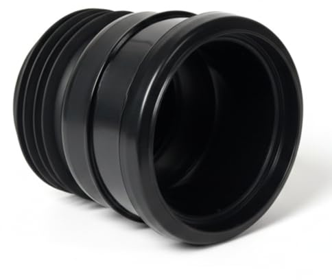 Drain Connector 110mm Black - Soil to Cast Iron