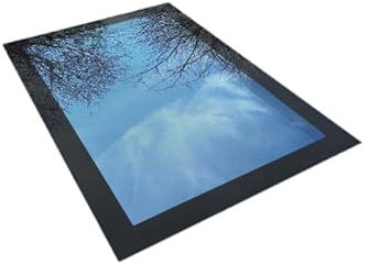 Hitech Rooflights Triple-Glazed Skylight Flat Roof Lantern Rooflight, Self-Cleaning Glass (500 x 500mm)