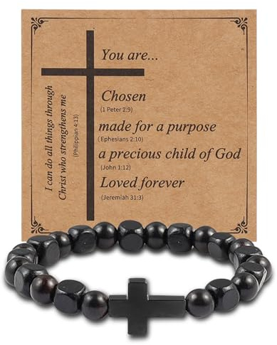 JJDreams Holz perlenarmband Damen Buddha Meditation Armband Lava Rock Armreifen Mala Perlen Armband