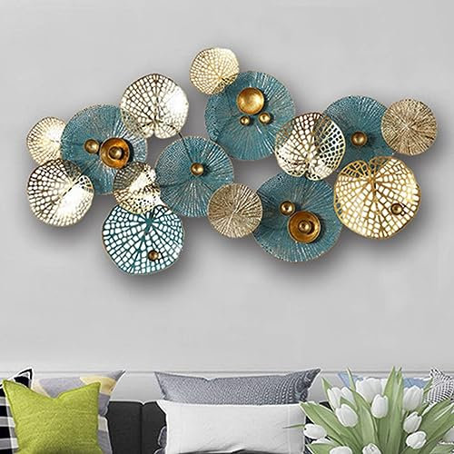 Natur Metall Wanddekoration Wohnzimmer - Moderne Luxus Wandkunst für Schlafzimmer Esszimmer - Wohnkultur Metall Wanddekoration