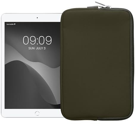 kwmobile Cover Tablet Compatibile con 8-8,4 Tablet - Custodia eReader Universale - Copertina Protettiva in Neoprene Verde Scuro