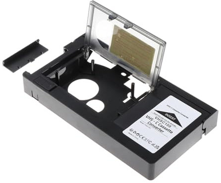 AsrMyjcx VHS C Cassette Adapter,12mm Svhs Svhs-c to VHS Adaptor Cassette Converter Tape Player Converter for Vcr Player VHS Tapes