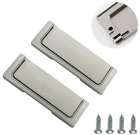 SIGANDG Furniture Handles Unsichtbarer Schubladengriff für Schränke, Schubladengriffe, geeignet für Nachttische, Schubladen, Kleiderschränke (2 Stück)