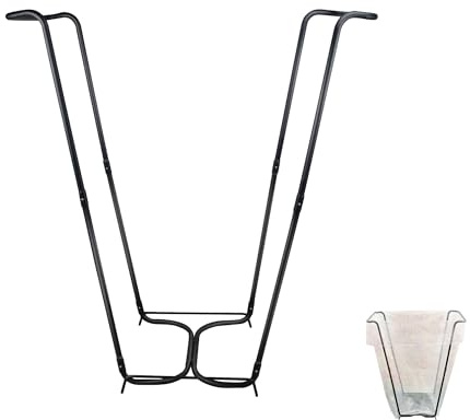 Outdoor Trash Bag Holder Stand,Metal Garbage Bag Holder for 30-45 Gallon Bags,Leaf Bag Support Stand Holder,Portable Multi-Use Garbage Bag Frame Holder for Leaves Camping Lawn Party Weeding Yard