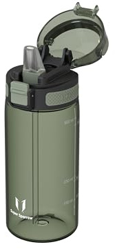 Super Sparrow Halm Dricksflaska 500ml - TouchSip Tritan Vattenflaska - BPA-fri - Idealisk för Sport, Utomhus och Camping - Lätt och Hållbar